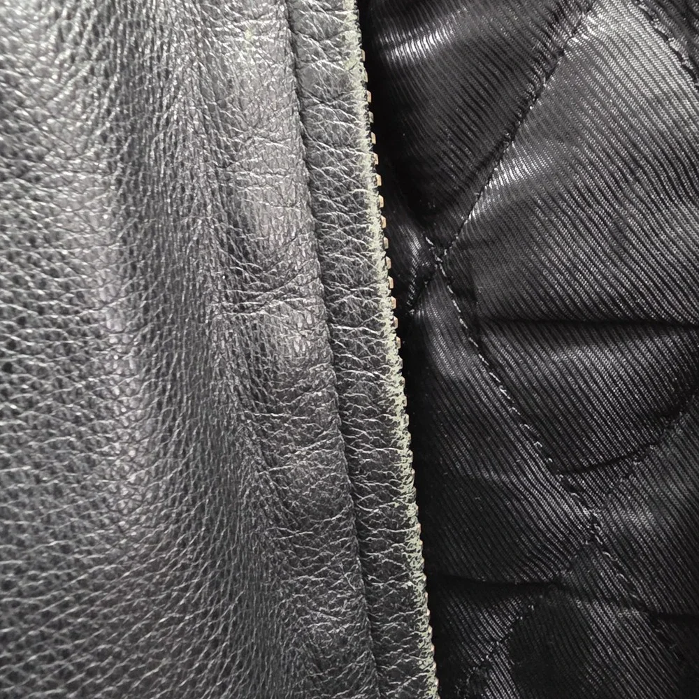 Croft & Barrow Jacket Mens XXLT Genuine Leather Bomber Quilted Lined‎ Classic